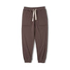 Retro Drawstring Elastic Waist Knitted Sweatpants Tapered Ankle-tied