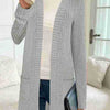 Long Sleeve Loose Pockets Knitted Cardigan Jacket