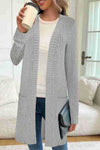 Giacca cardigan in maglia con maniche lunghe e tasche larghe