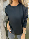 Casual Women's Solid Color Round Neck Long Sleeve Sweater Solid Color Top
