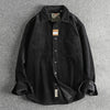 Pure Cotton Corduroy Washed Long Sleeve Shirt