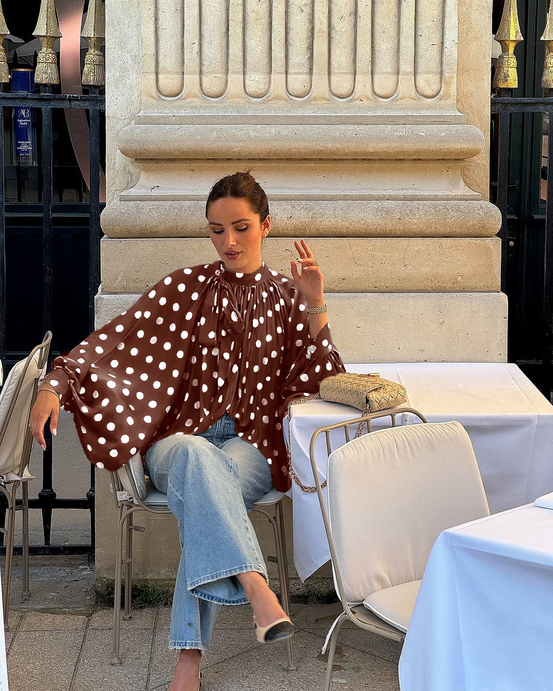 Stylish Minimalist And Relaxed Fit Long Sleeve Top For Women