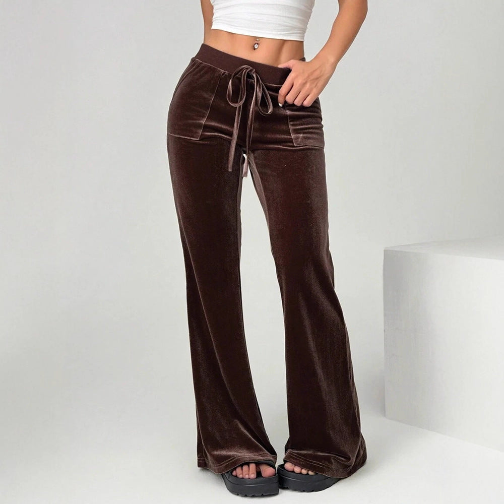 Women's Clothing Flared Trousers Commuting Figure Flattering Casual