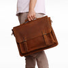 Genuine Leather Men's Business Briefcase