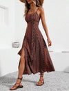 Holidaya Vintage Style Women's Printed Strap Dress