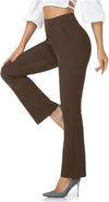 Women's High Waist Formal Wear Solid Color Casual Pants