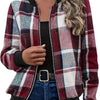 Temperament Commute Women's Plaid Zipper Baseball Uniform