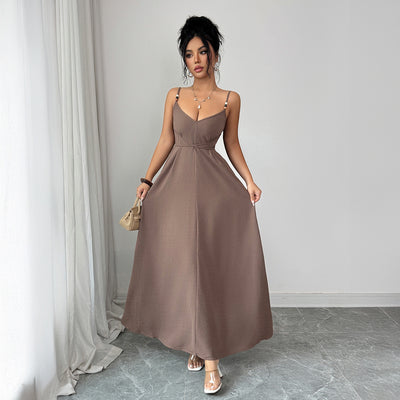 Womens Versatile Elegant Strapless Backless Dress