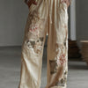Womens Retro Casual Versatile Wide-leg Pants