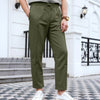 Solid Color Casual Simple Men's Slim Fit Tapered Pants