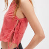Summer New Solid Color Artistic Embroidered Sleeveless Crew Neck Tank Top