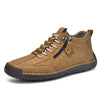 Men's Casual Leather Shoes Retro High Top