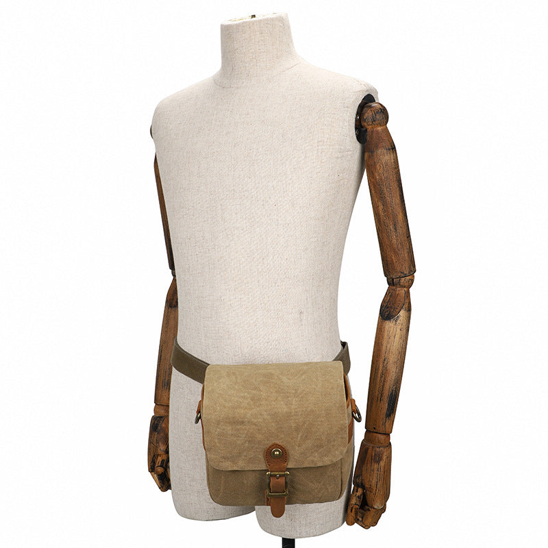 Borsa per fotocamera reflex in tela di cotone SC, impermeabile