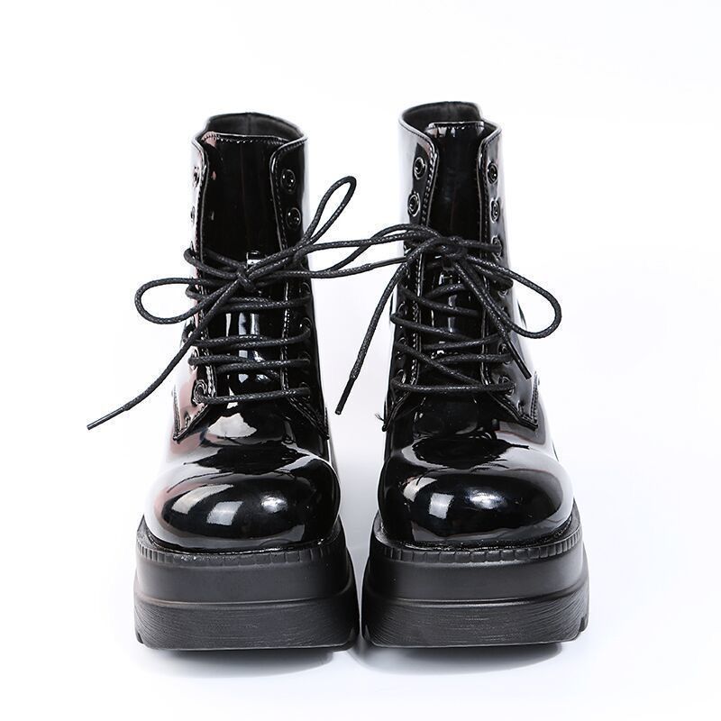 British Style Bootie Women's Fashion Platform Wedge Platform Martin Boots