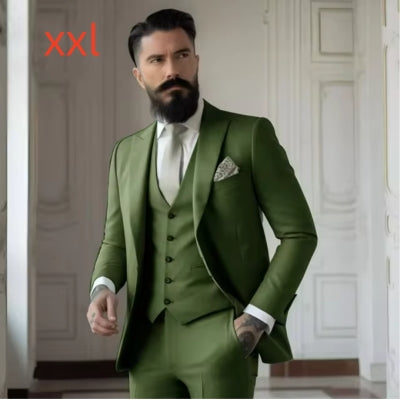 Completo da Uomo Slim Fit Tinta Unita