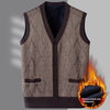 Maglione gilet uomo cardigan scollo a V primavera e autunno