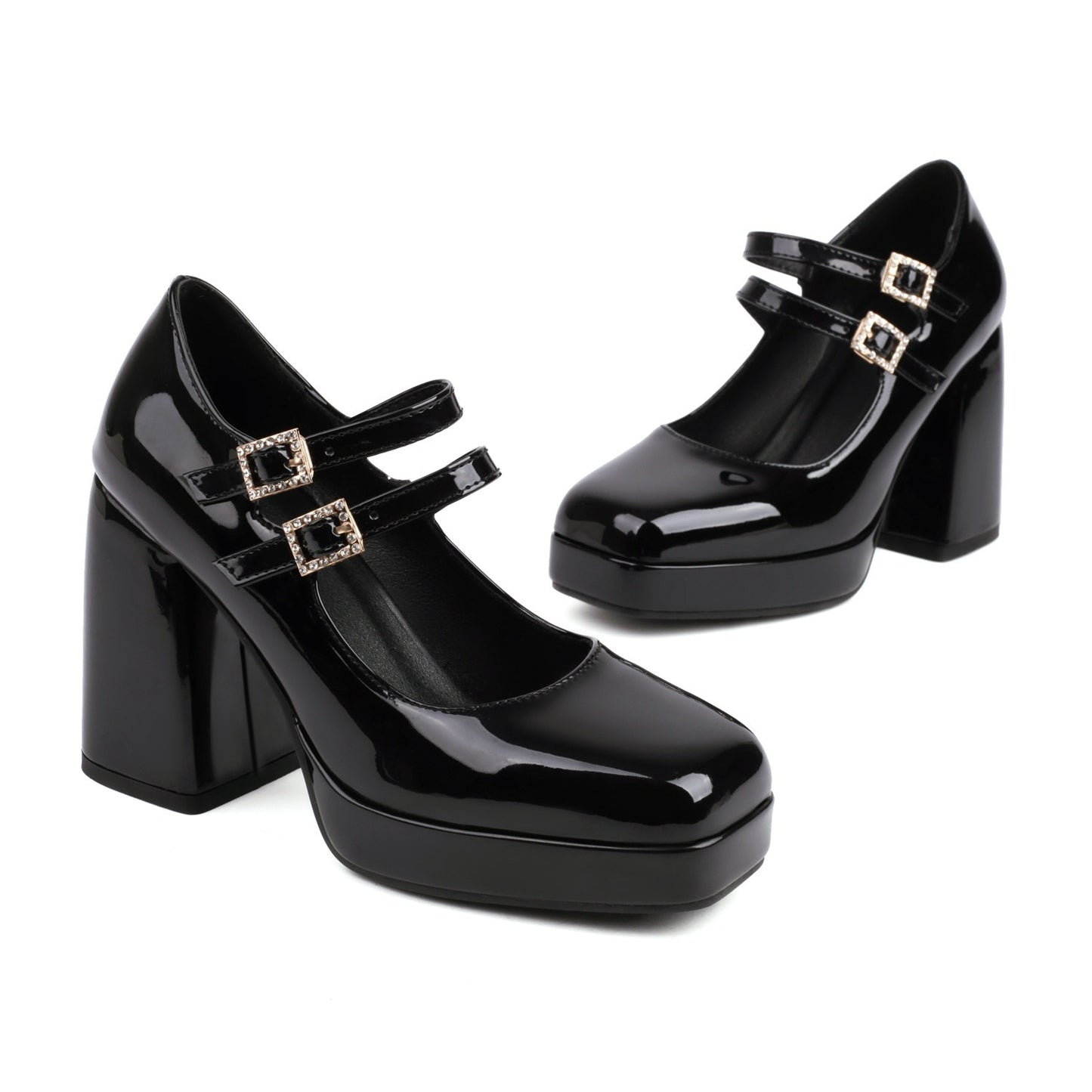 Fashion New Female Square Toe Mary Jane Shoes