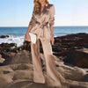 Womens Fashionable High-End Lace-Up Suit Pants Set