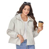 Women's Shell Jacket Hooded Small Loose