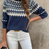 Women's Sweater Acrylic Thick Needle Thick Jacquard