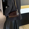 Fashion Winter All-matching Oil Wax Leather Shoulder Underarm Bag