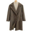 Fashion Double Breasted Woolen Coat Women