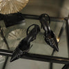 Women's High Heels Fine Heel With Black Shallow Mouth