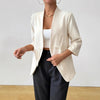 Spring And Summer New Satin Buckle Suit Jacket