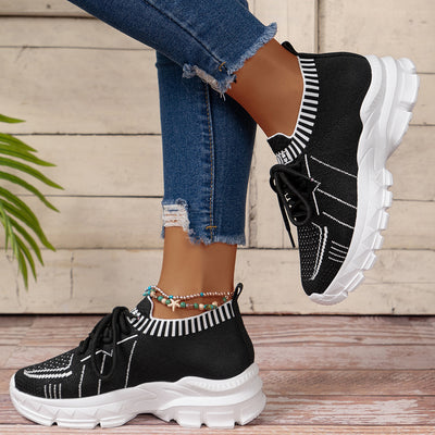 Multi-Color Mesh Sneaker Women's Fashion Shoes