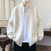 Men's Casual Stand Collar Cardigan Sweater