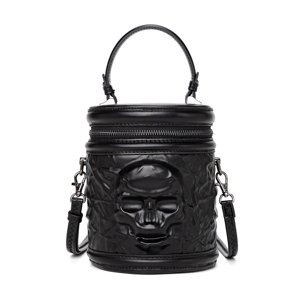 Borsa a tracolla portatile con stampa goffrata alla moda per Halloween