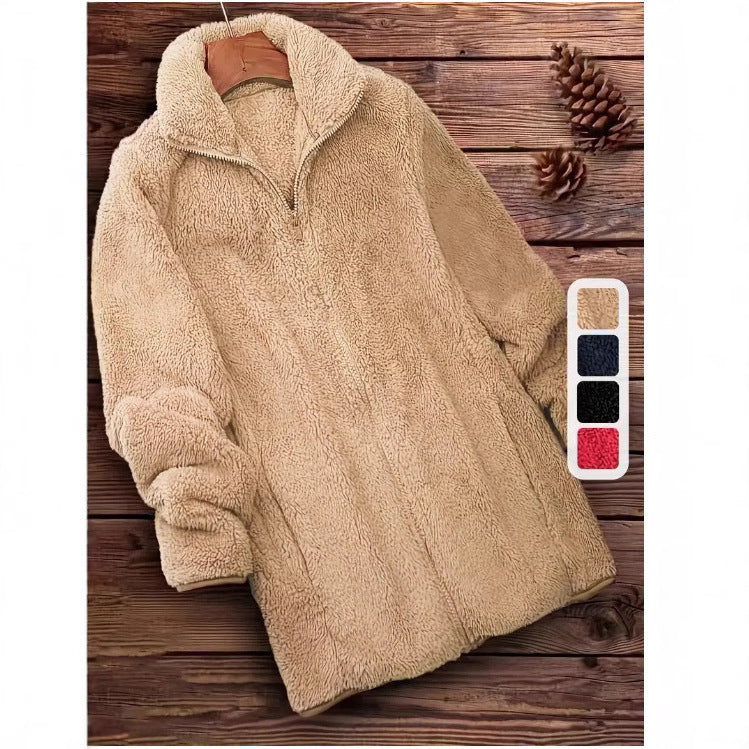Fleece-lined Outdoor Fleece Coat Double-sided Fleece Jacket