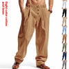 Men's Breathable Cotton Linen Loose Leisure Sports Trousers