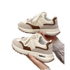 Sneaker casual con plateau e lacci retrò da donna