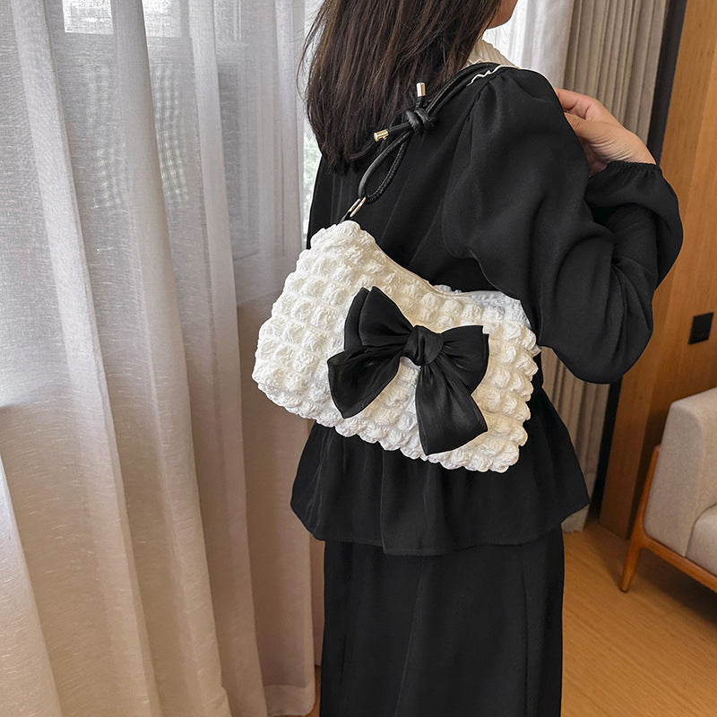 Borsa a mano semplice da donna alla moda, monospalla, per il tempo libero e il pendolarismo, di nicchia