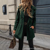 Solid Color Loose Fit Fashion Slim Hat Woolen Coat