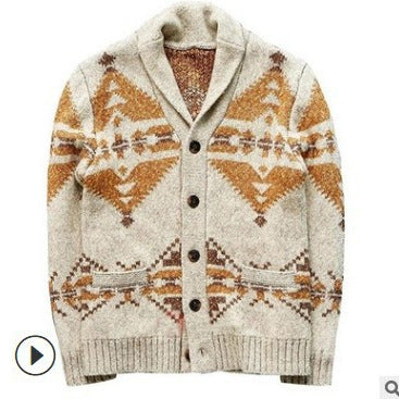 Maglione in broccato di moda europea e americana, manica lunga, taglia comoda, cappotto in maglia