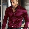 Men's Casual Glossy Draping Business Leisure Iron-free Anti-wrinkle Shirt