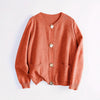 Solid Color Fashion Street Versatile Thick Needle Sweater Cardigan