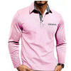 New Long-sleeved Men's T-shirt POLO Collar Casual Top