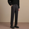 Trendy Wool Casual Gurkha High-rise Straight-leg Pants