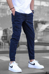 Men's Zipper Overalls Retro Casual Jogger Pants