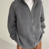 Half Turtleneck Men's Spring And Autumn All-matching Lazy Style Solid Color Sweater Coat