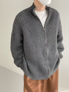 Half Turtleneck Men's Spring And Autumn All-matching Lazy Style Solid Color Sweater Coat