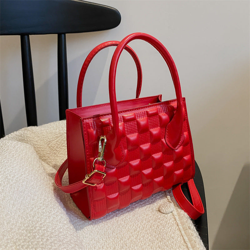 Western Style Small Square Bag Elegant Retro Fashion Shoulder Crossbody