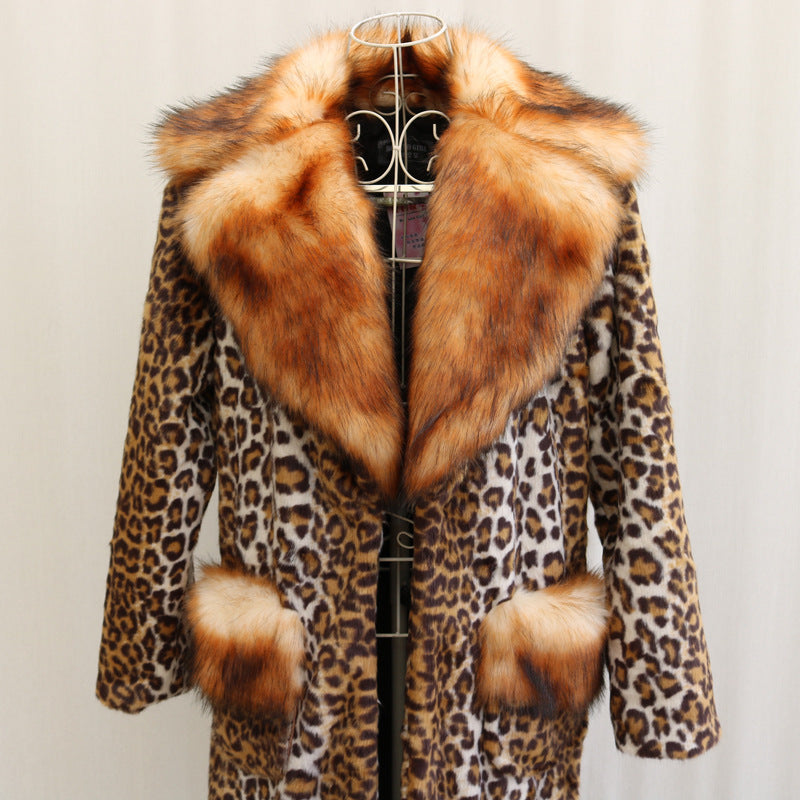 Long Fur Mink Casual Warm Jacket