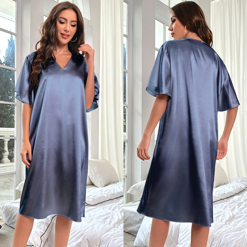 Pigiama in seta ghiacciata di grandi dimensioni, sensazione di freschezza e sottigliezza