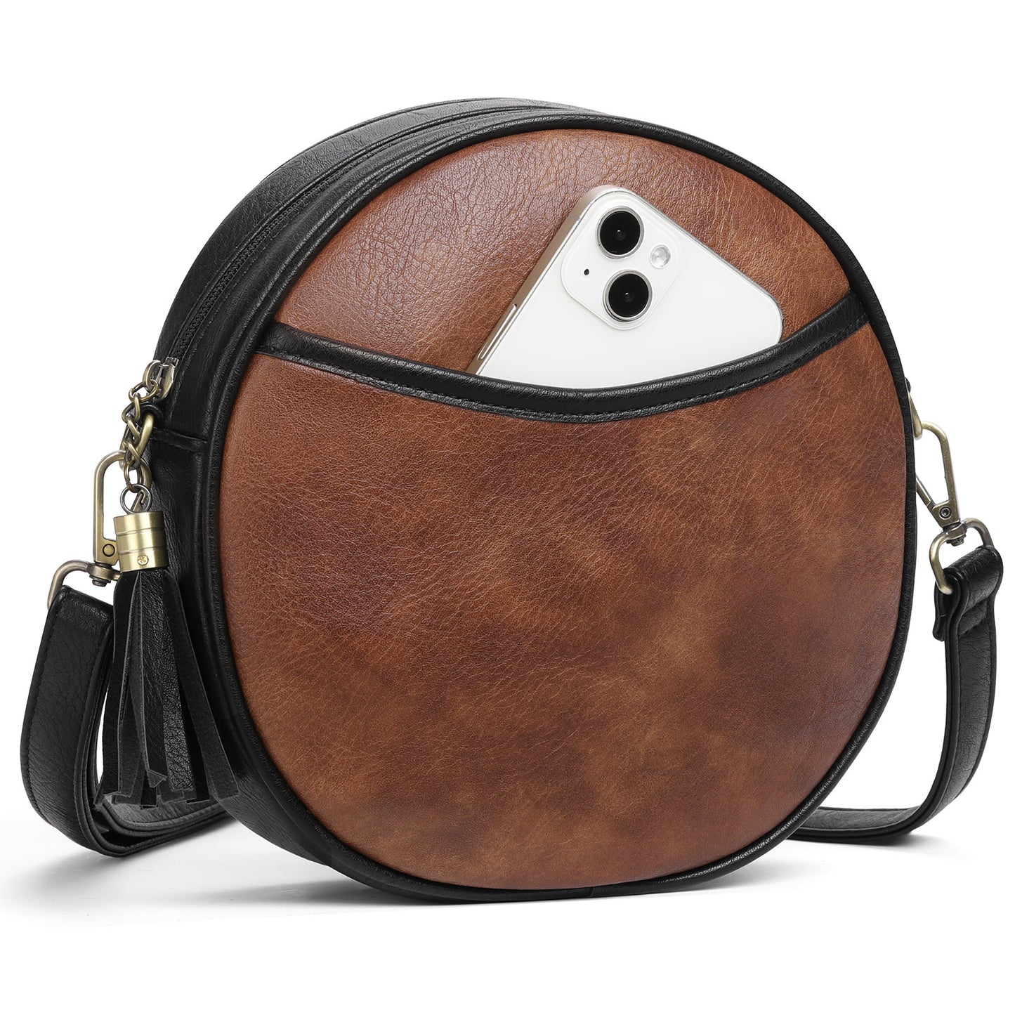 European And American Shoulder Retro Small Round Bag