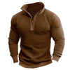 Men's Coat Contrast Color Zipper Casual Sweatshirt