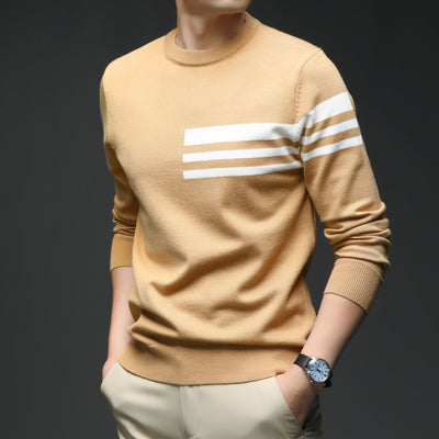 Knitted Men's Pullover Fashion Casual Sweater